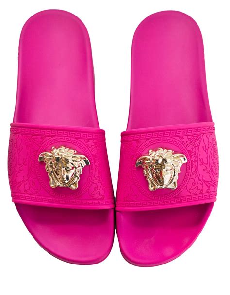 hot pink versace sandals|versace heels pink.